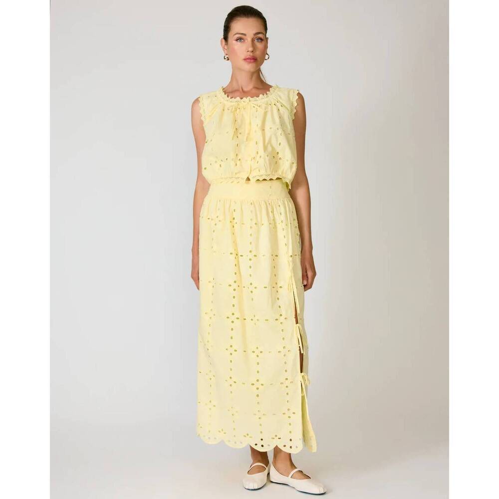 NEW LINE AND DOT marga top in yellow